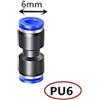 Il Semaforo RACCORDO IN PLASTICA PER TUBO PNEUMATICO 6MM (I)
