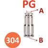 Il Semaforo RACCORDO PNEUMATICO TUBO CONNETTORE A6MM B6MM