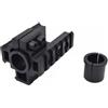 JS-TACTICAL RAIL SYSTEM CON 3 SLITTE WEAVER FULL METAL PER CANNA FUCILE