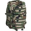 MIL-TEC ZAINO TATTICO LARGE 36 LITRI WOODLAND CON 7 TASCHE
