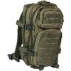 MIL-TEC ZAINO TATTICO SMALL 20 LITRI VERDE MILITARE CON 7 TASCHE