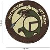 V-STORM PATCH 3D IN PVC CON VELCRO AUT VINCERE AUT MORI