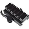 JS-TACTICAL RIALZO 1/2 POLLICE SLITTA STANDARD 20MM 5 SLOTS QD NERO