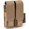 OUTAC TASCA DOPPIA PORTACARICATORE PISTOLA COYOTE TAN
