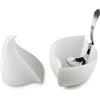 Alessi - Servizio mozzarella Nunziatella - Bianco - Resina termoplastica - Designer Emma Silvestris