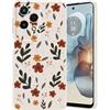 Guxira Silicone Cover Protettiva per Honor 200 Lite 5G, Carino Floreale Design Custodia Antiurto Cover Antipolvere Protettiva Case per - Fiori di Foglia