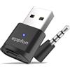 eppfun USB Bluetooth 5.2 Audio Adattatore, APTX- Adaptive WirelessTrasmettitore Audio Dongle, Compatibile con PS4 PS5 PC