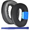 Aiivioll GSP300 - Cuscinetti auricolari di ricambio in gel rinfrescante, in memory foam, colore nero, per cuffie Sennheiser GSP 300, 301, 302, 303, 350, 370
