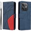 XINNI Cover Protettiva per Oppo A60 5G(Not Fit 4G) Case, retrò Cellulare Custodia Libro Antiurto in Flip Pelle PU/TPU, Portafoglio Flip Magnetica, Blu