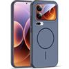 GIOPUEY Cover Magnetica per Xiaomi 17 PRO Max， Compatibile con MagSafe， PC+TPU Finitura Antiurto Protettiva Cellulare Custodia - Blue