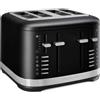 KitchenAid 5KMT4109EBM 7 Tostapane 4 fetta/e 1640 W Nero, Acciaio inox"