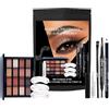 Dynaeuty Kit per il Trucco Completo, Set Regalo per Principianti, Tutto in Uno Trucco Set con Mascara, Matita per Eyeliner, Palette Ombretti, Make Up Bellezza Cosmetici Kit per Donne Ragazze Signore