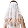 TIutmivo Addio al Nubilato Velo,Capelli da Sposa Velo,Sposa da Velo,Bride to Be Velo, Accessori Addio al Nubilato, per Sposa Matrimoni, Addio al Celibato Feste（Oro Rosa）