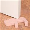 RYHHH Fermaporta a forma di cuneo, fermaporta decorativo, decorazione in silicone, protezione per porte per bambini, antiscivolo, per riparare porte in casa e ufficio-rosa/1 pz