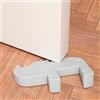 RYHHH Fermaporta a forma di cuneo, fermaporta decorativo, decorazione in silicone, protezione per porte per bambini, antiscivolo, per riparare porte in casa e ufficio-grigio/1 pz