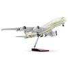 QIYUMOKE 1/160 Airbus A380 Etihad grande aeroplano diecast kit con stand | Sky Jumbo Display da collezione modello di aereo per l'aviazione regalo appassionato (46 cm)