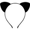 TIutmivo Fascia per capelli con orecchie di gatto, per donne e ragazze, per cosplay, feste in costume, colore nero