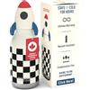 asobu Bestie Rocket Checker - Borraccia per bambini, a prova di perdite, in acciaio inox, 500 ml