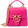 Pinko LOVE ONE TOP HANDLE MICRO LIGHT VITELLO SETA