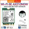 DERAPID Tri Band WiFi6E AX210 Wireless 2.4Gbps Bluetooth 5.3 802.11AX Wireless Wi-Fi 6 AX210 Per Intel AX210NGW M.2 NGFF Wlan WiFi Card