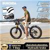 BURCHDA RX80 Bicicletta Elettrica da Montagna 1000W 50KM/H, Batteria al Litio 48V20AH, Pneumatici Fat 4.0 da 26 Pollici, E-Bike per Adulti