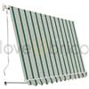 SANGIORGIO srl Tenda Da Sole Sangiorgio 200x250 A Caduta Senza Cassonetto Con Braccetti Telo Verde A Righe