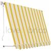 SANGIORGIO srl Tenda Da Sole Sangiorgio 300x250 A Caduta Senza Cassonetto Con Braccetti Telo Giallo A Righe
