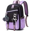 SEAUR Zaino per la scuola per bambini, zaino leggero per ragazze, zaino per scuola elementare, Viola, 44cm x 31cm x 15cm