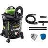 Lavor Aspiratore Solidi e Liquidi JOKER 1400 S Serbatoio in Metallo 20 l, 18 kPa, 1400 Watt max, Tubo Flex 1,5 m, 2 Tubi Rigidi, Bocchetta Piatta, Spazzola Pavimenti, Base