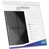 Cartemagic Ultimate Guard 10 Fogli per Album raccoglitore 24 tasche QuadRaw nero