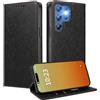 MOJIA Cover per Doogee Note 56X / Note 56X Pro, [Forte Chiusura Magnetica] Case Portafoglio in Pelle PU Premium, Custodia a Libro per Telefono con Porta Carte. Nero
