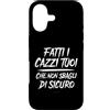 LUMOMIX Custodia per iPhone 17 Cover divertenti Frasi simpatiche Scritte Fatti i cazzi tuoi