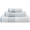 Tommy Bahama - Set di asciugamani, asciugamani da bagno super morbidi di alta qualità, decorazione per la casa tropicale (lato scogliera blu, confezione da 3)