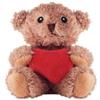 Orsetto di peluche con cuore rosso ricamato Cuddle personalizzate o neutre