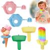 Guidre 4 Pz Porta Ghiaccioli Antigoccia, Riutilizzabile Porta Ghiacciolo, Porta Gelato Bambini, Per Ghiaccioli, Con Cannuccia Per Bambini, Ideale Per Feste Estive,per ghiaccioli e frozen yogurt