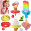 Guidre 4 Pz Porta Ghiaccioli Antigoccia, Riutilizzabile Porta Ghiacciolo, Porta Gelato Bambini, Per Ghiaccioli, Con Cannuccia Per Bambini, Ideale Per Feste Estive,per ghiaccioli e frozen yogurt