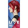 LIVE Schwarzkopf - Tinta per capelli Live Ultra Brights o Pastels, semi-permanente, colori vivaci, dura fino a 15 lavaggi, colore rosso (092 pillar box red)
