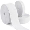 Dhisperares 3 Rotoli Elastico per Cucito, 15 M di Lunghezza, Elevata Elasticità, 15/25/30mm Bianco Elastici per Sartoria, Ideale per Riparare Vestiti, Girovita o Polsini, Cucire a Casa Artigianato Fai-da-Te