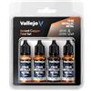 Vallejo Pintura True Metallic Metal Set di 4 Colori per Metalli, Include BASE, LIGHT, SHADE e AIRBRUSH, Sistema BSL, Risultati Consistenti.