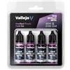 Vallejo Pintura True Metallic Metal Set di 4 Colori Amethyst Purple, Include BASE, LIGHT, SHADE e AIRBRUSH, Sistema BSL per Risultati Consistenti.