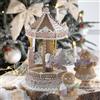 MASCAGNI CASA Carillon Giostra Pan di Zenzero 21,5cm Resina Decorazione Natalizia