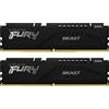 Kingston Ram DIMM DDR5 32GB Kingston 5600MHz CL40 1.25V 2 kit Fury Beast Nero [KF556C40BBK2-32]