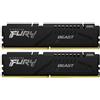 Kingston Ram DIMM DDR5 64Gb Kingston 5200MT/s CL40 Nero 2pz [KF552C40BBK2-64]