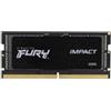 Kingston Ram SO-DIMM DDR5 16GB Kingston Fury Impact 4800Mhz/CL38/Nero [KF548S38IBK2-16]