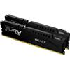 Kingston Ram DIMM DDR5 16GB Kingston 5200MHz CL40 Nero [KF552C40BBK2-16]