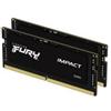 Kingston Ram SO-DIMM DDR5 64GB Kingston Fury Impact 5600MHz CL40 2pz Nero [KF556S40IBK2-64]