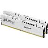Kingston Ram DIMM DDR5 64GB Kingston 6000Mhz CL30 1.35V Bianco [KF560C30BWEK2-64]