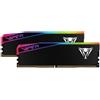 Patriot Ram DIMM DDR5 64GB Patriot Viper Elite 5 Ultra RGB Dual-Kit 2x32GB 6000MHz CL28 1.4V Nero [VEUR564G6028K]