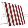 SANGIORGIO srl Tenda Da Sole Sangiorgio 400x300 A Caduta Senza Cassonetto Con Braccetti Telo Bordeaux