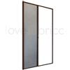 SANGIORGIO srl Zanzariera Per Porta Apertura Orizzontale Scorrevole 150x250 Riducibile Marrone Sangiorgio